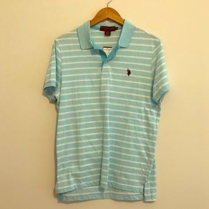 US Polo Assn. Blue Striped Polo